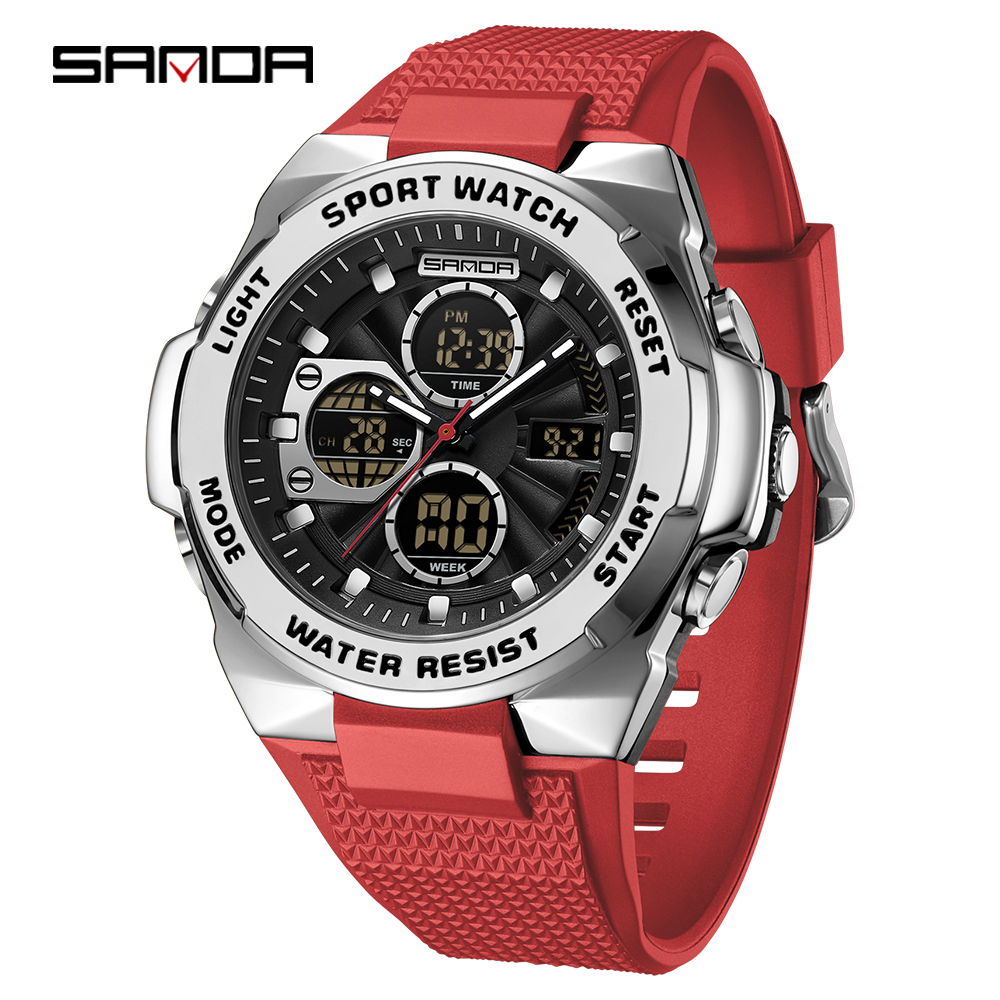 Rubber Strap Diver - Sanda 3378 Мужские и женские кварцевые