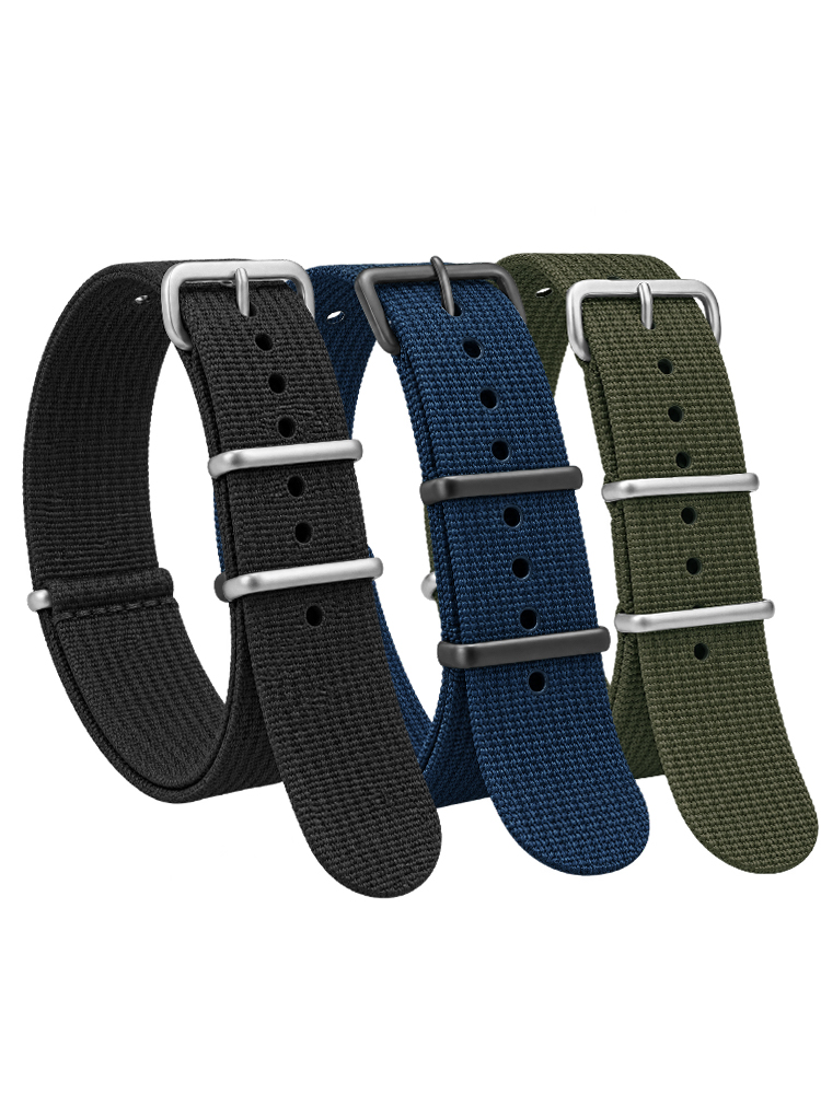 Nato Strap Nylon - Ребристый нейлоновый ремешок для Seiko, военная
