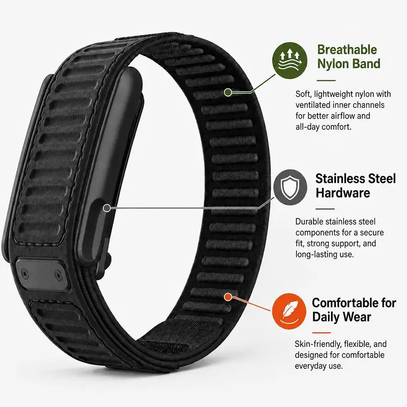 Нейлоновый силиконовый ремешок – обзор и цена Sport Loop Velcro