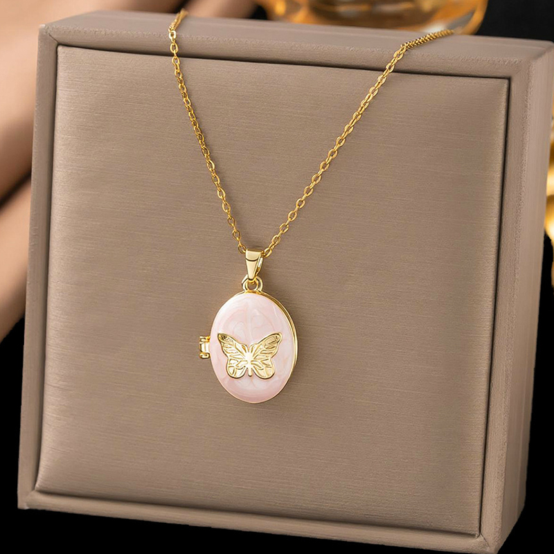 Колье с подвеской в форме цвет – обзор и цена Butterfly Clasp Deployant